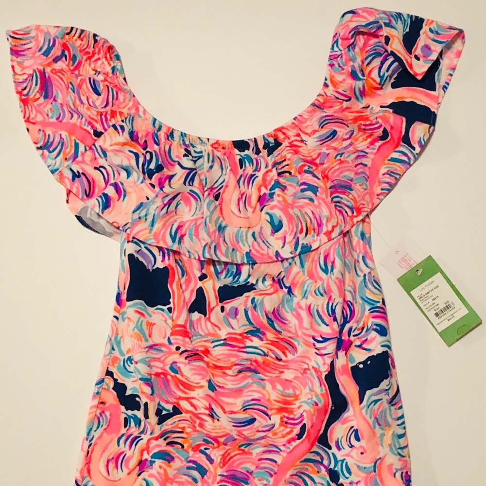 NWT Lilly Pulitzer off the shoulder tee! Size XXS